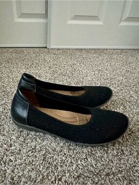 Biza Comfort Knit Black Women’s Ballet Flats Size 9